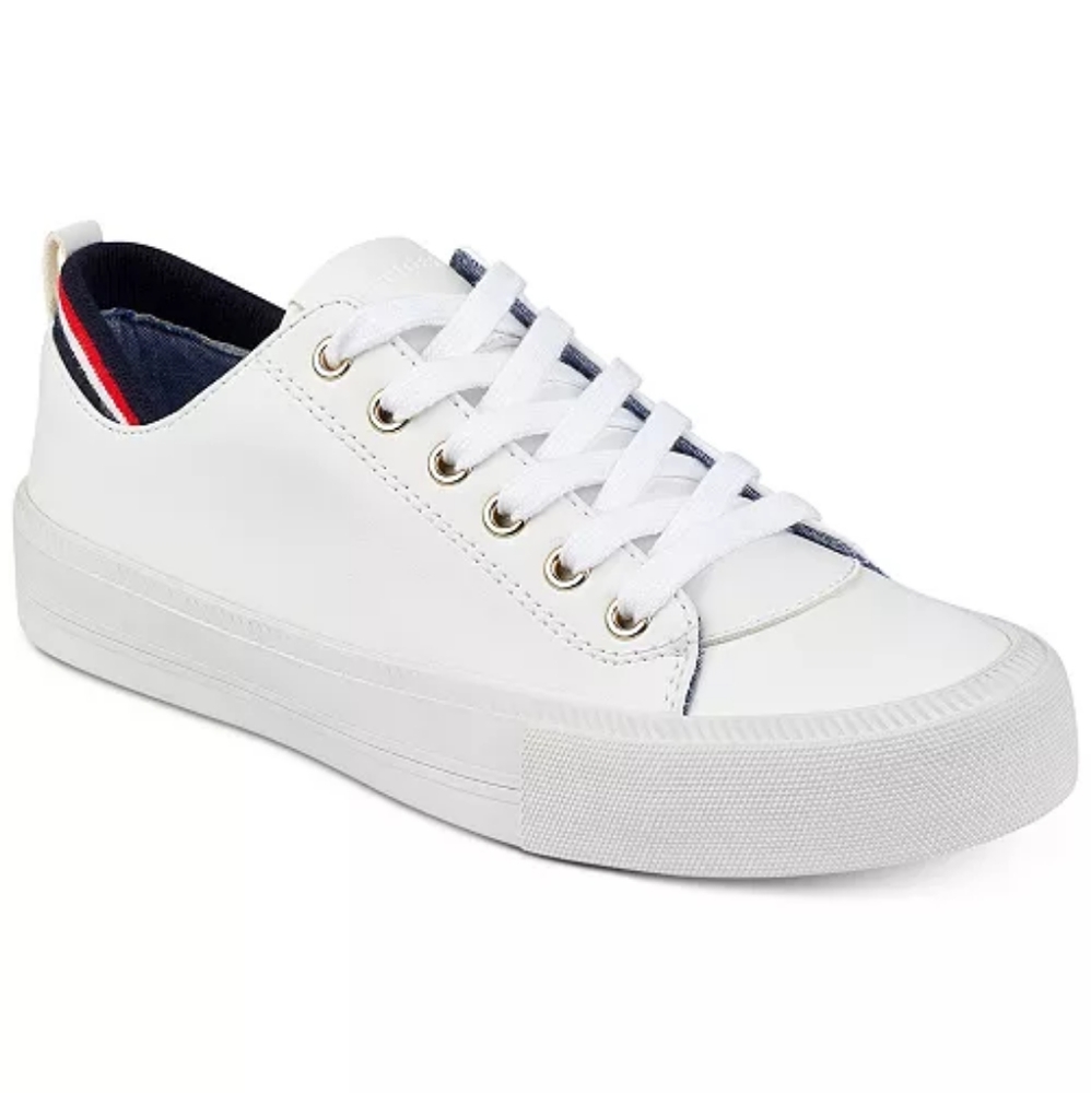 NWOT Tommy Hilfiger®Lou lace-up sneaker:Faux-Lthr.